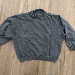 Joah Brown mock neck sweatshirt